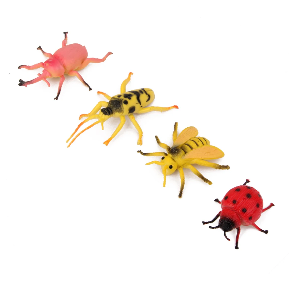 MAKFORT 100 Pièces Insectes Plastique Réalistes - Cafards, Araignées, Scorpions Pour Fêtes Halloween Et Farces