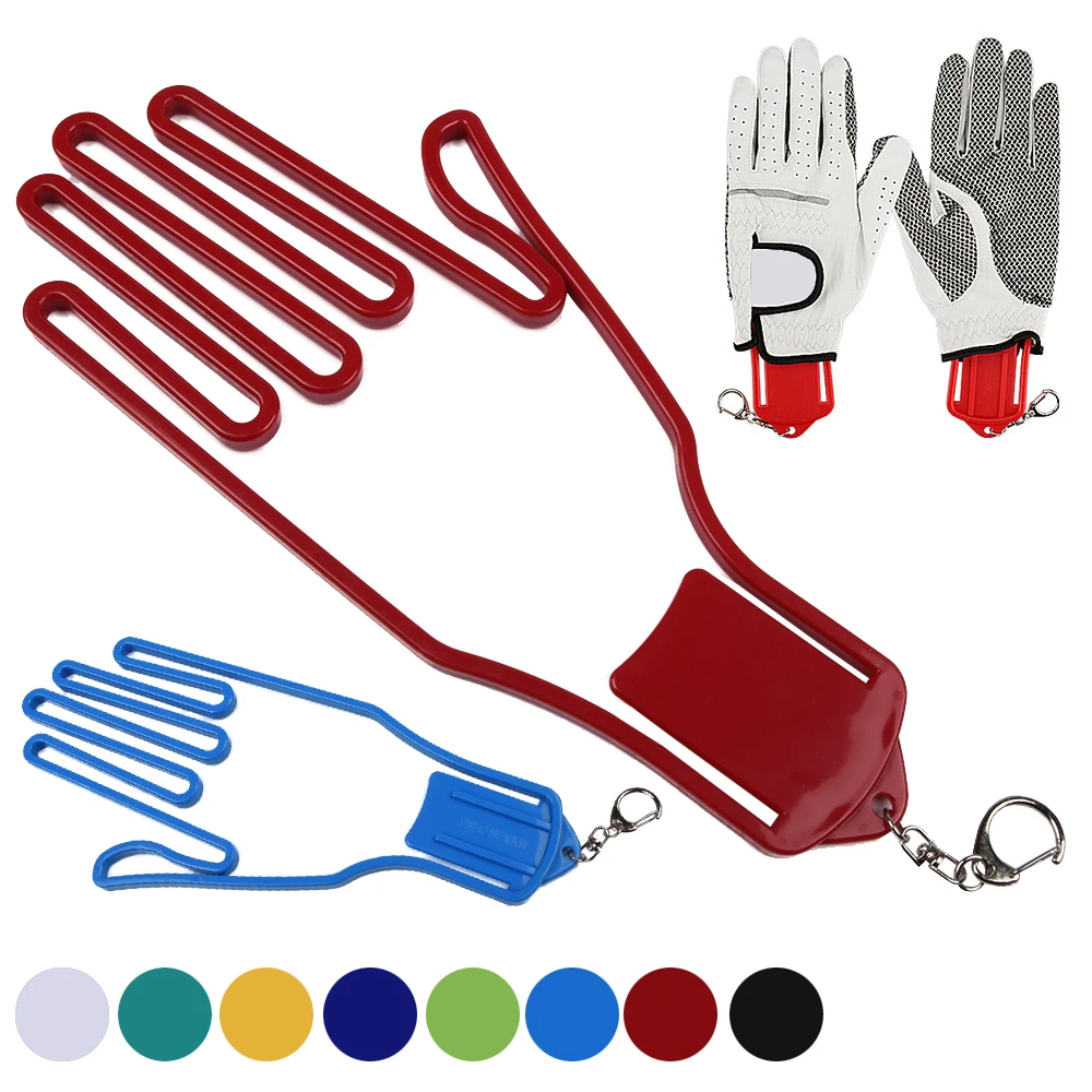 Civière pour gants de Golf en plastique, équipement de golfeur, porte-gants de Golf en plastique, aide à l'entraînement de Golf, support de séchage, civière avec sangle