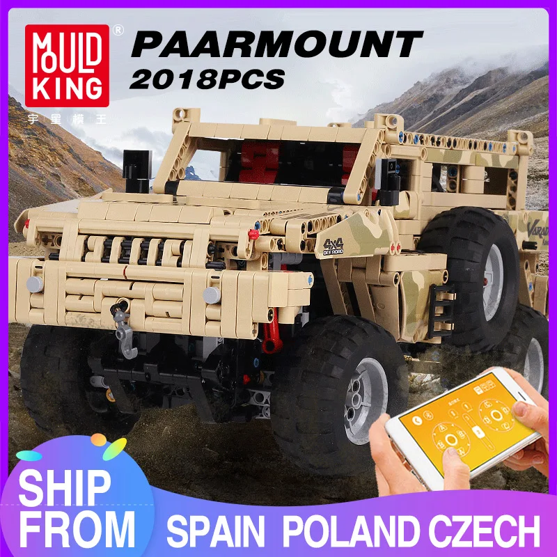 

MOULD KING 13131 MOC Bricks Technical SUV Car APP RC Remote Control Truck Model Building Blocks Kid DIY Toy Christmas Gifts