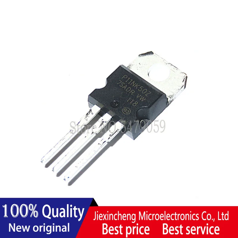 10PCS STP11NK50Z P11NK50Z STP11NK50 10A 500V TO220 MOSFET Neue original