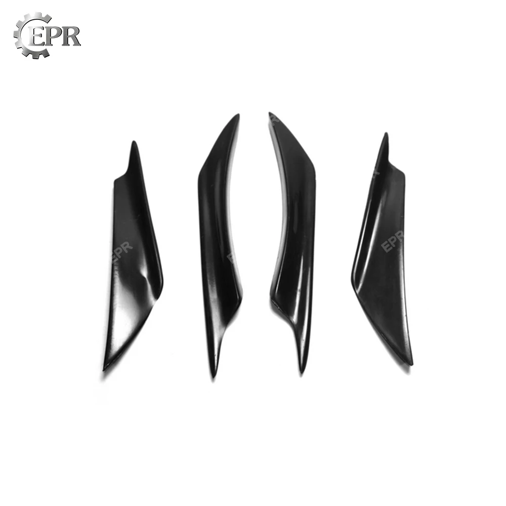 FRP Canard For Hyundai Veloster Turbo Glass Fiber Bumper Canard (4Pcs) Body Kits Tuning Trim Accessories For Veloster