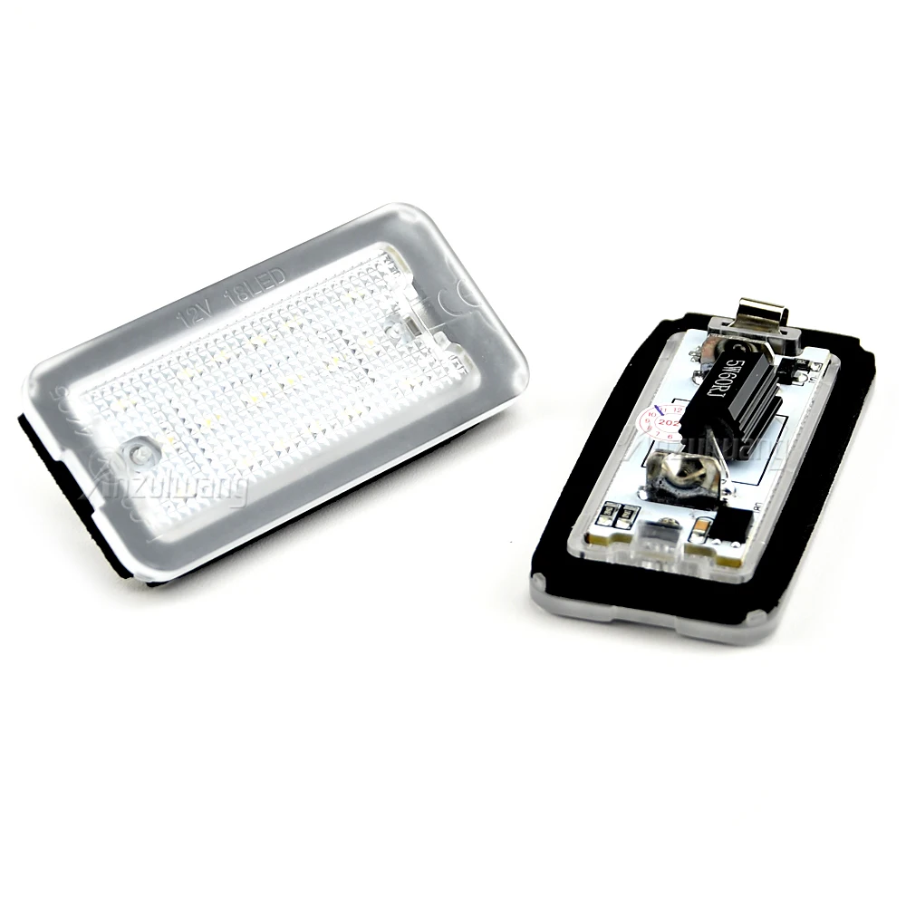 2PCS LED Kennzeichen Licht Für Fiat 500 Abarth 500 500C 695 595 6000K Xenon Weiß Hohe Helligkeit kennzeichen Lichter Kein Fehler
