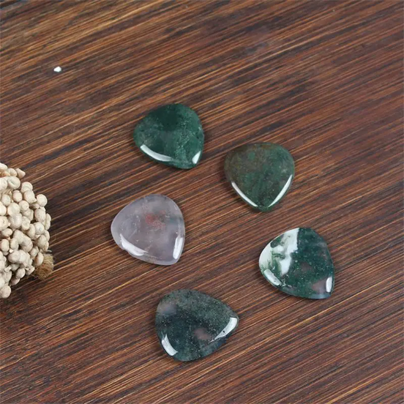 Natural Colored Gemstone Guitar Piece Pendant Hot Selling Guitar Picking Tool Guitar Pick