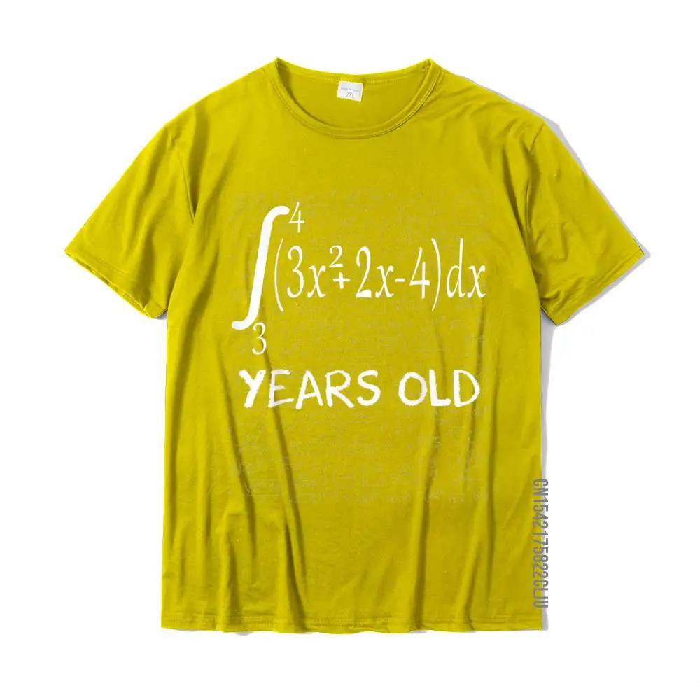 Funny Math Geek Integral Calculus 40th Birthday 40 Years Old T-Shirt Cotton Tshirts For Male Leisure T Shirt Fashionable Casual