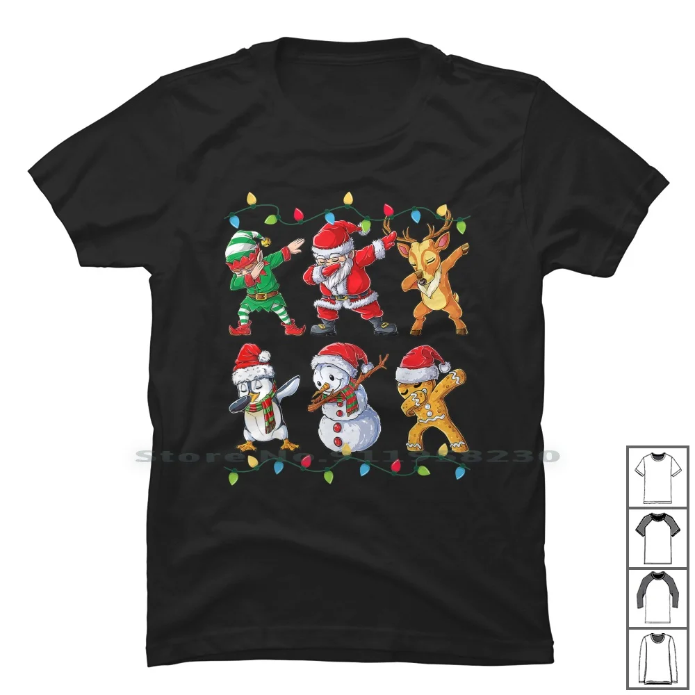 

Dabbing Santa Elf Friends Christmas Kids Boys Men Xmas Gifts T Shirt T Shirt 100% Cotton Kids San Gif End Dab Ant St Me Hi