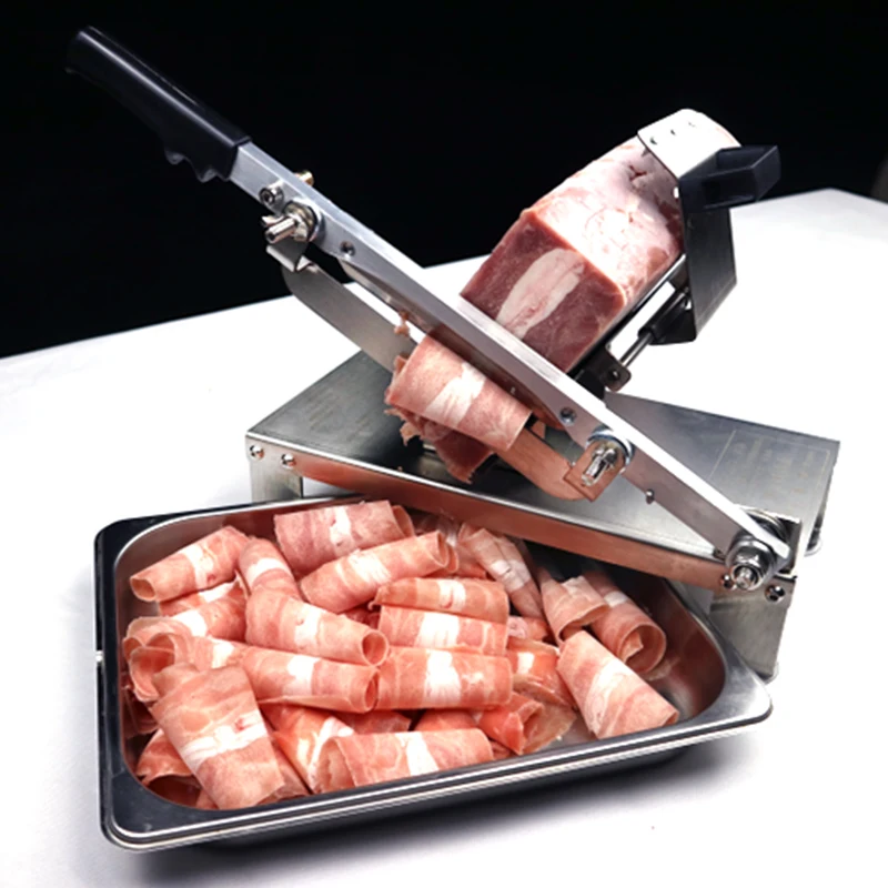 

Meat Slicer Manual Household Commercial Lamb Slicer Frozen Meat Slicer Fat Beef Mutton Slicer