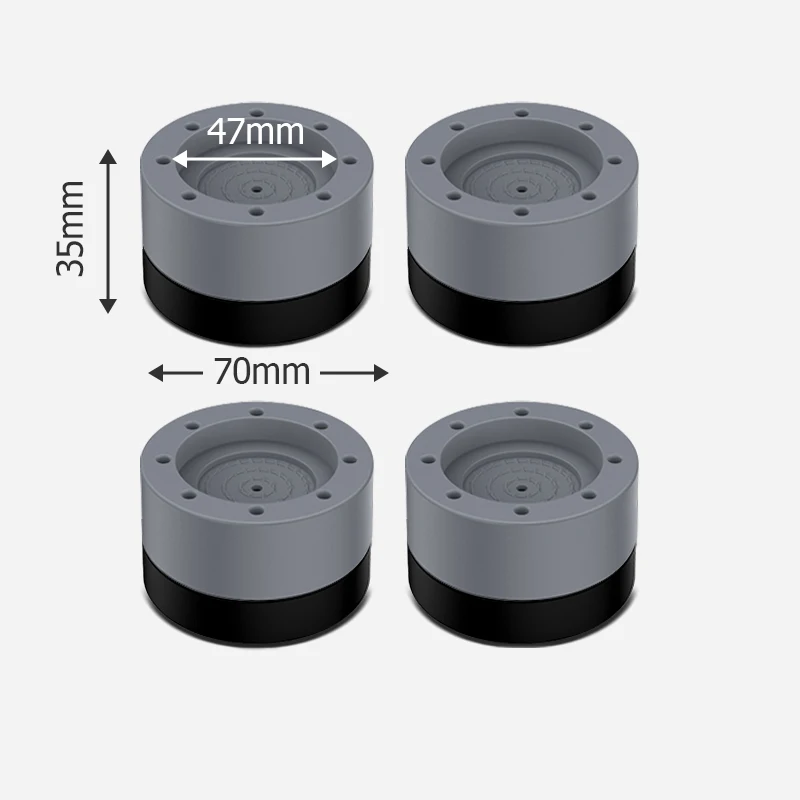 KAK 4PCS Anti Vibration Pads Washer Feet Pad Universal Washing Machine Anti-Skid Roller Kit Furniture Lifting Foot Base Elevate - AliExpress 13 KAK 4PCS Anti Vibration Pads Washer Feet Pad Universal Washing Machine Anti-Skid Roller Kit Furniture Lifting Foot Base Elevate - AliExpress 13