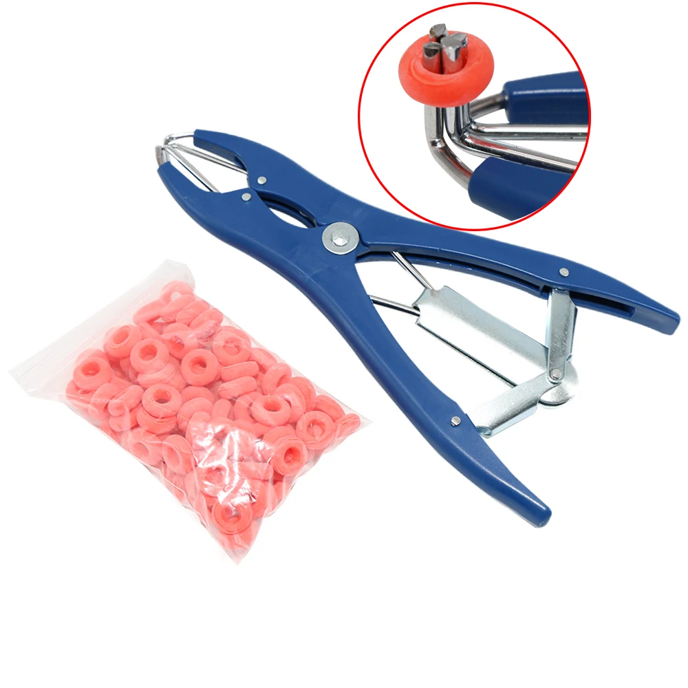 Farm Animal Livestock Sheep Tail Docking Clamp Bloodless Castration Goat Pliers and Tail Docking Castration Ring Expansion Clamp