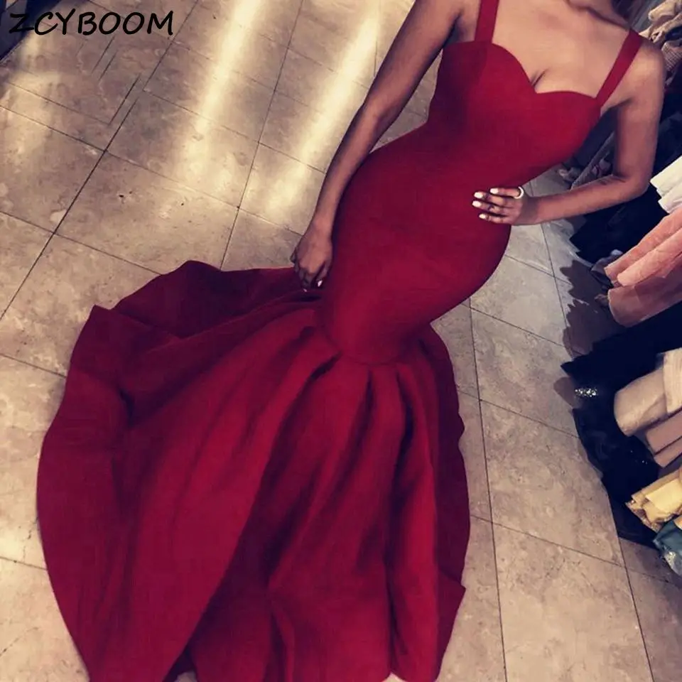 Rượu Vang Đỏ Nàng Tiên Cá Xanh VÁY ĐẦM DẠ 2022 Phụ Nữ Dự Tiệc Trang Trọng Áo Đầm Vestido De Gala Xanh Navy Dài Thanh Lịch Gợi Cảm Hứa bộ Đồ Bầu