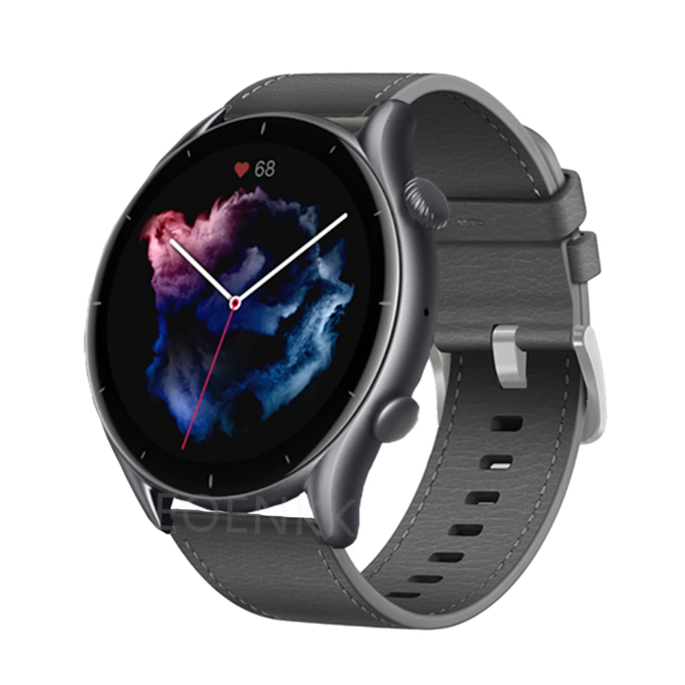 سوار ساعة ذكي من الجلد السيليكوني ، سوار لهوامي فيت ، GTR ، GTR ، 4 ، 3 ، 2 ، 2E ، GTR3 Pro Band ، 22-47