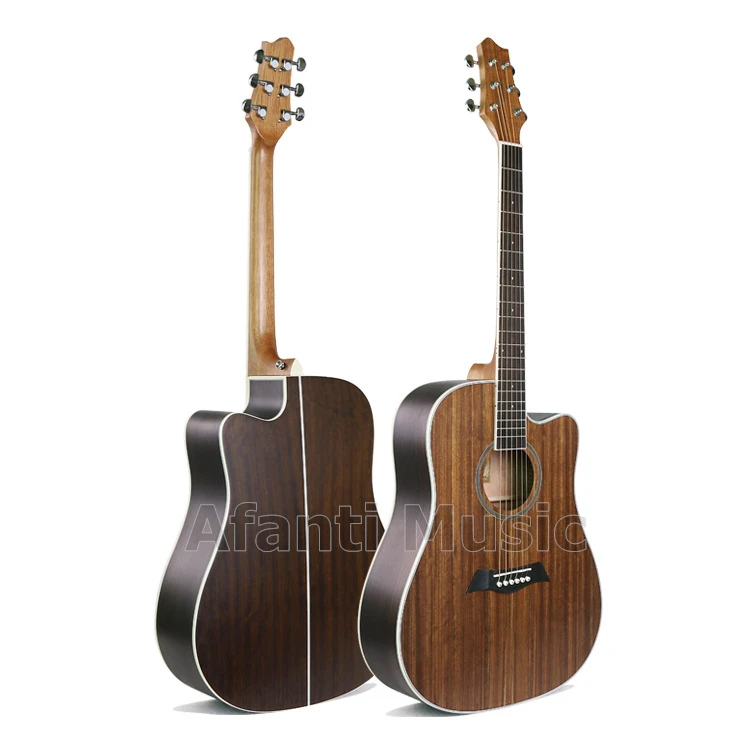 

Afanti Music 41 inch Walnut top / Walnut Back & Sides Acoustic guitar (WY-032)