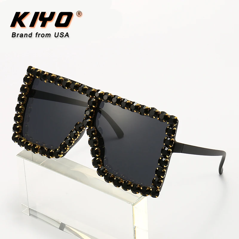 KIYO Brand 2020 New Women Men Square Sunglasses PC Fashion Sun Glasses High Quality UV400 Driving Eyewear   D17059B