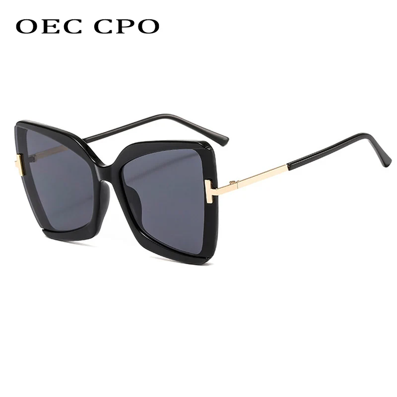 

OEC CPO Fashion Half frame Sunglasses Women Big Frame Trending Cat eye Sunglasses Woman/Men Vintage Glasses UV400 O618