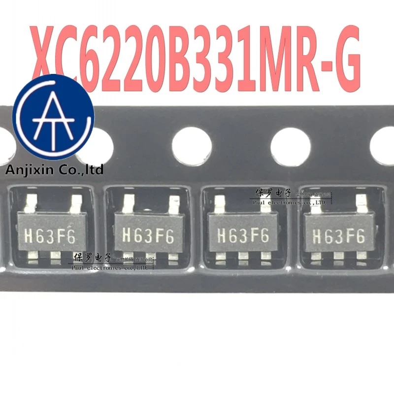 

10pcs 100% orginal and new LDO regulator XC6220B331MR-G XC6220B331 3.3V silk screen H63 SOT-23 original in stock