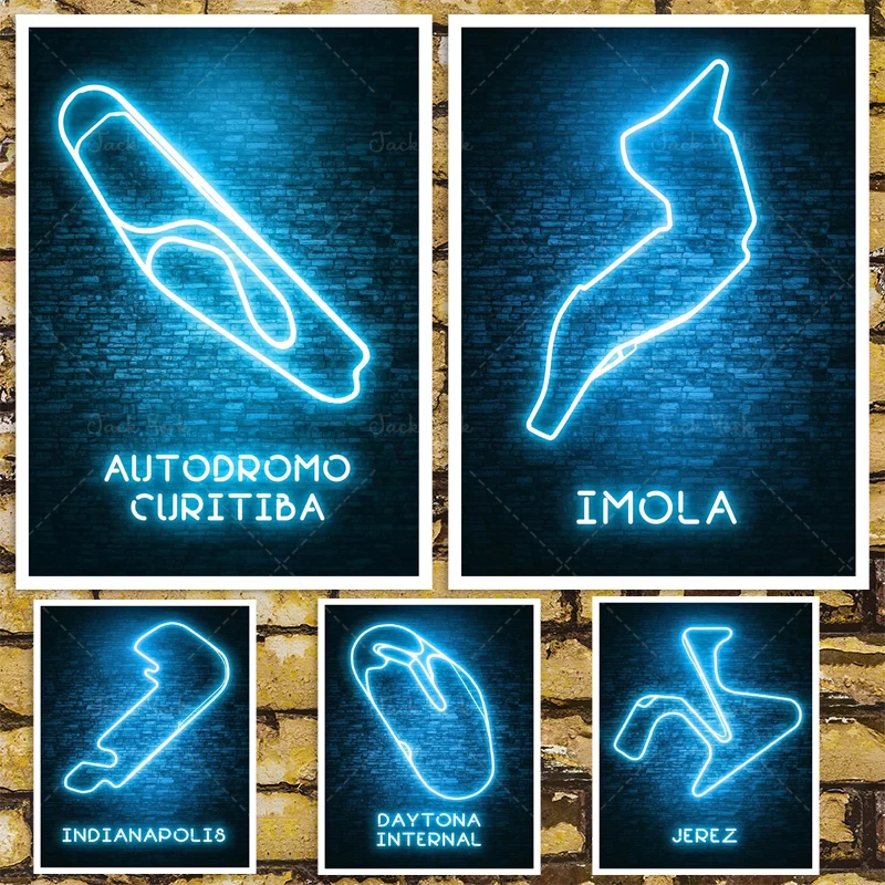 Canvas poster competition circuit Nuerburgring circuit wall decoration