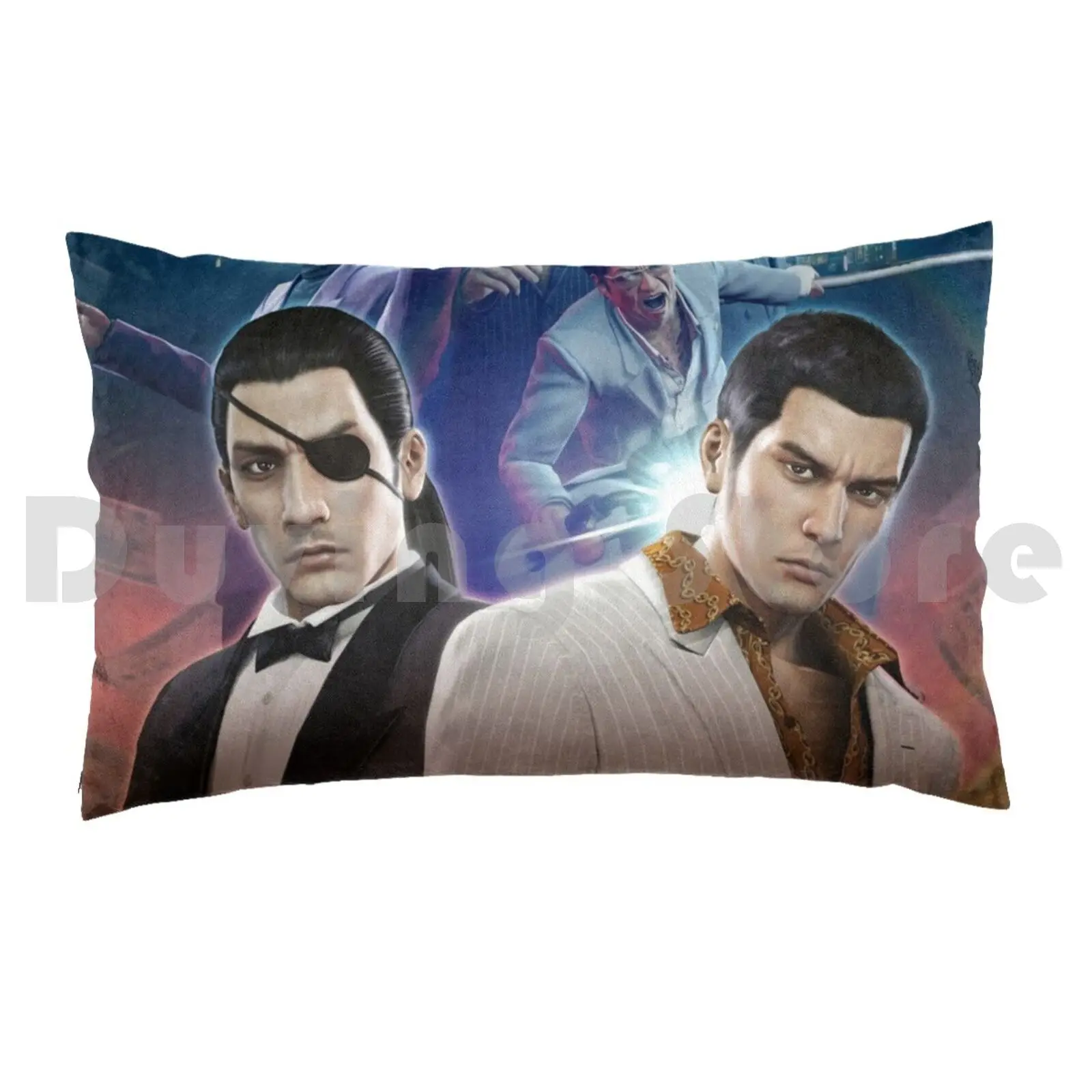 Yakuza 0 Poster Pillow Case Printed 50x75 Yakuza Yakuza 0 Yakuza Kiwami Goro Majima Kazuma Kiryu Akira