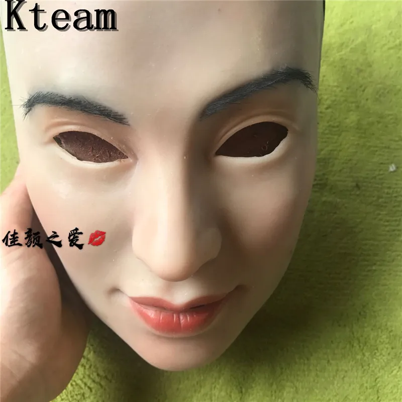 Newest silicone mask artificial realistic skin may mask latex sexy cosplay for crossdresser transgender male shemale Drag Queen