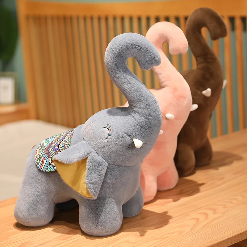 New Three-color Couple Pairing Love Elephant Loveing Nose Elephant Plush Toy Doll Kids Children Birthday Holiday Gift Girlfriend