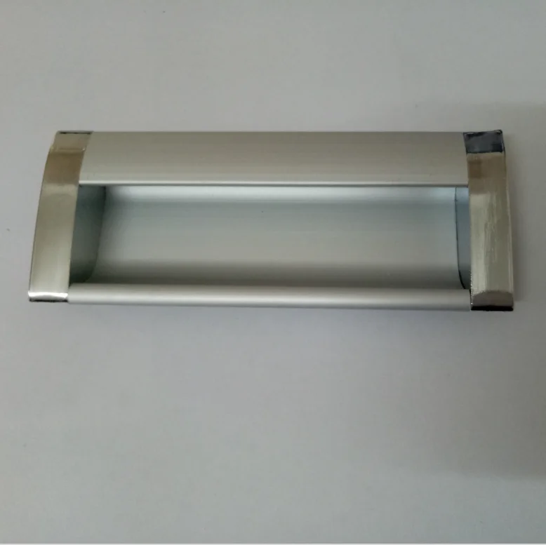 Hidden Door Handles Silver Cabinet Pulls Handles Aluminum Drawer Knobs Furniture Hardware Mechanical equipment cabinet Handles