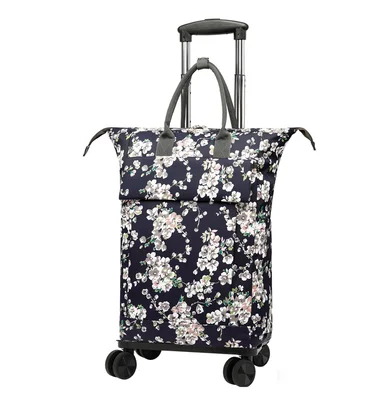 Women Travel trolley backpack lugage Trolley Bags On Wheels Women carry on hand luggage bag Wheeled Shopping Bag with 4 Wheels