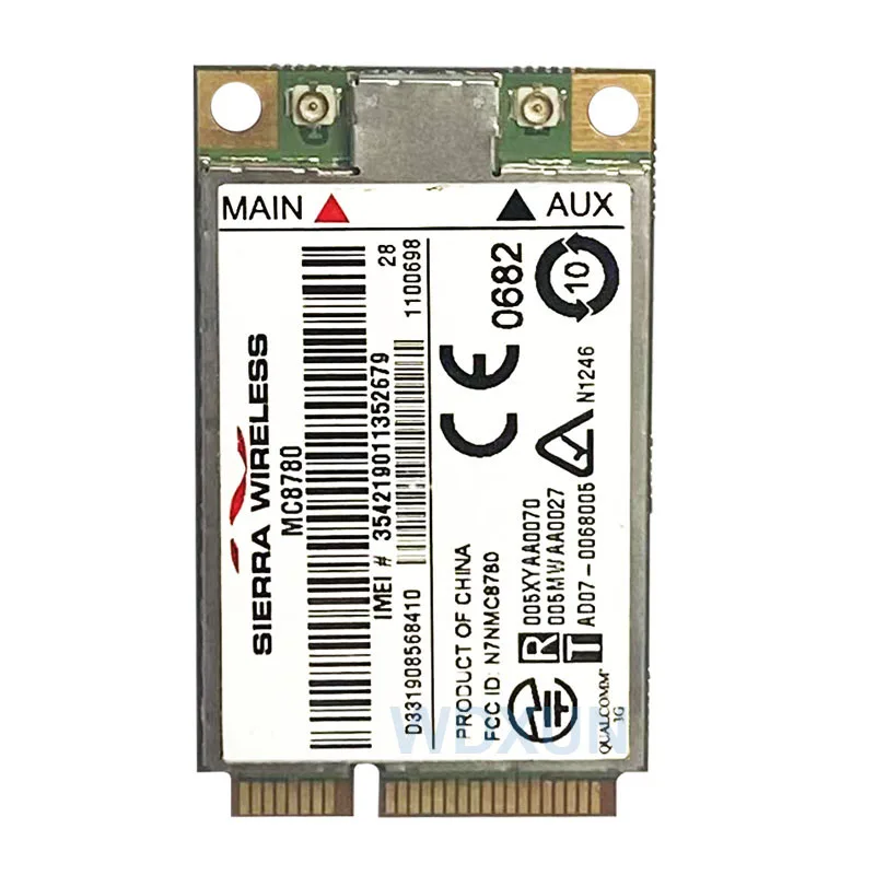 Unlocked Sierra MC8780 Hsdpa 3G Wwan 7.2Mbps Module Hsupa Hsdpa Umts Gprs Edge Pci-E 3G Module