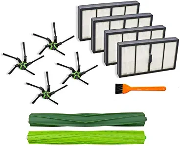 ใหม่ 1 คู่แปรงหลัก & 3pcs HEPA FILTERและแปรงด้านข้าง 3 ชิ้นสำหรับiRobot Roomba S9 Seriesเครื่องดูดฝุ่นโพสต์ฟรี