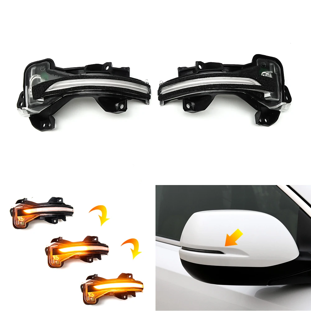 

For Honda CR-V CRV 2019 UR-V Avancier Jade Freed Facelift Side Wing Mirror LED Dynamic Turn Signal Light Blinker Lamp Indicator