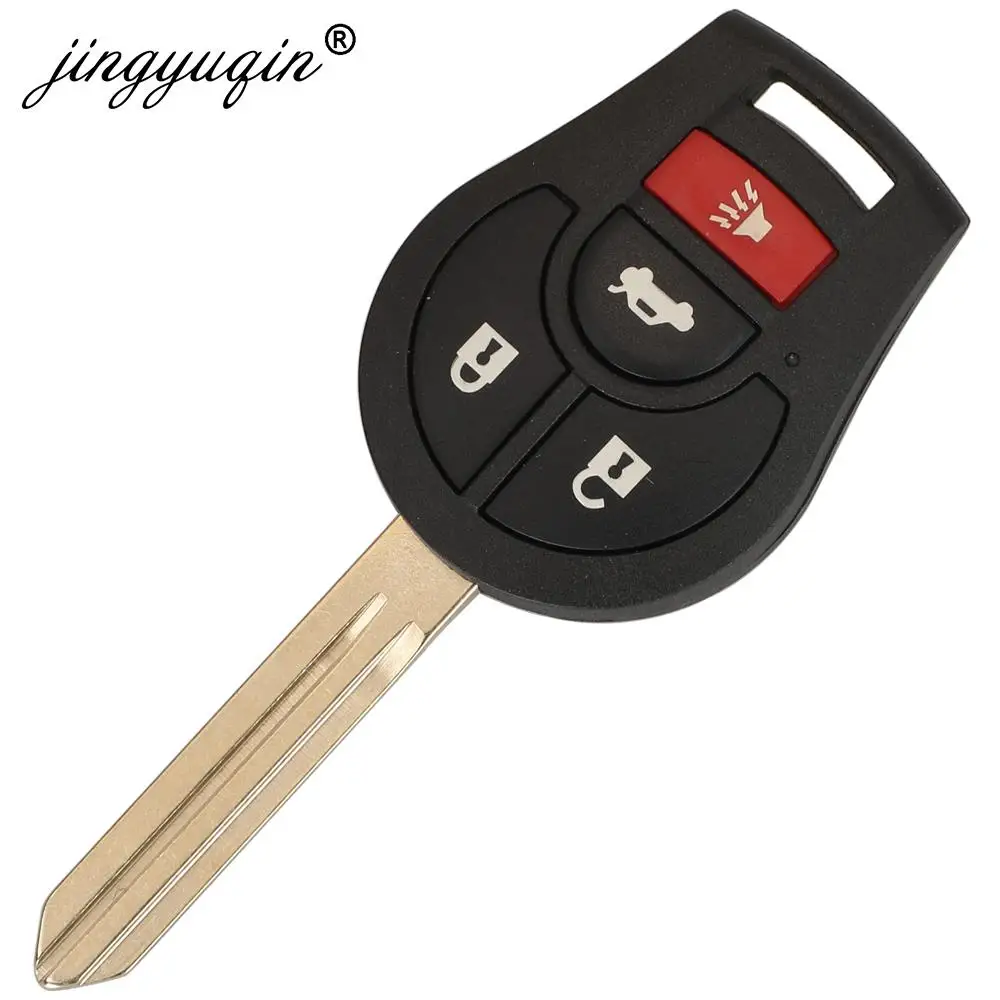 jingyuqin 10Pcslot 3/4 Buttons Remote Car Key for NISSAN CWTWB1U751 CWTWB1U816 Qashqai Sunny Tiida X-Trail 315MHz ID46 Chip