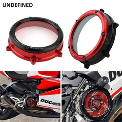 Clear Clutch Cover Engine Protector Guard for Ducati 1199 Panigale ABS 959 1299 R S 12-2019 Anniversario Tricolore Final Edition