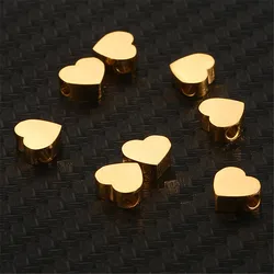 10PCS/lot Stainless Steel Blank Stamping Tags Heart Charm Pendants For Diy Jewelry Makings Heart Charms Accessories