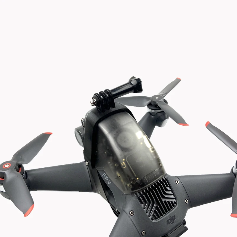 Goproカメラトップブラケット,スポーツカメラアダプター,クランプホルダー,dji fpv用の固定拡張キット,ドローンアクセサリー