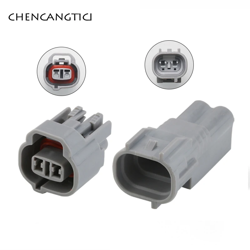 1 Juego de conector automático Sumitomo de 2 pines macho hembra, enchufe de lámpara de luz antiniebla, enchufe de Radar inverso para Baojun Toyota