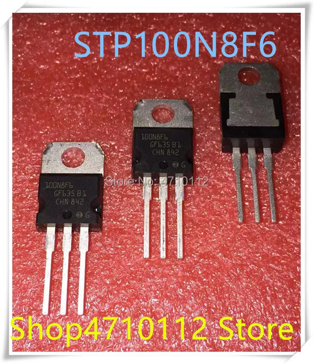 

NEW 10PCS/LOT STP100N8F6 100A 80V 100N8F6 TO-220