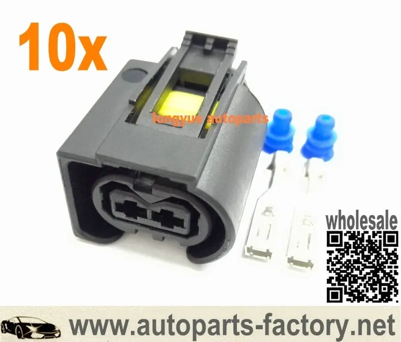 

longyue 10pcs 2 way Diesel Injector Connector for Bosch Common Rail Injector Plug for Mercedes Sprinter