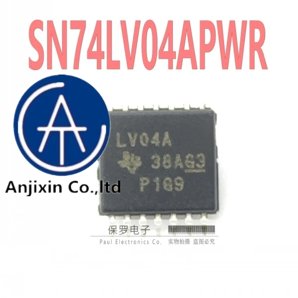 10Pcs 100% Originele En Nieuwe Logic Chip SN74LV04APWR Zeefdruk LV04A TSSOP-14 Real Voorraad