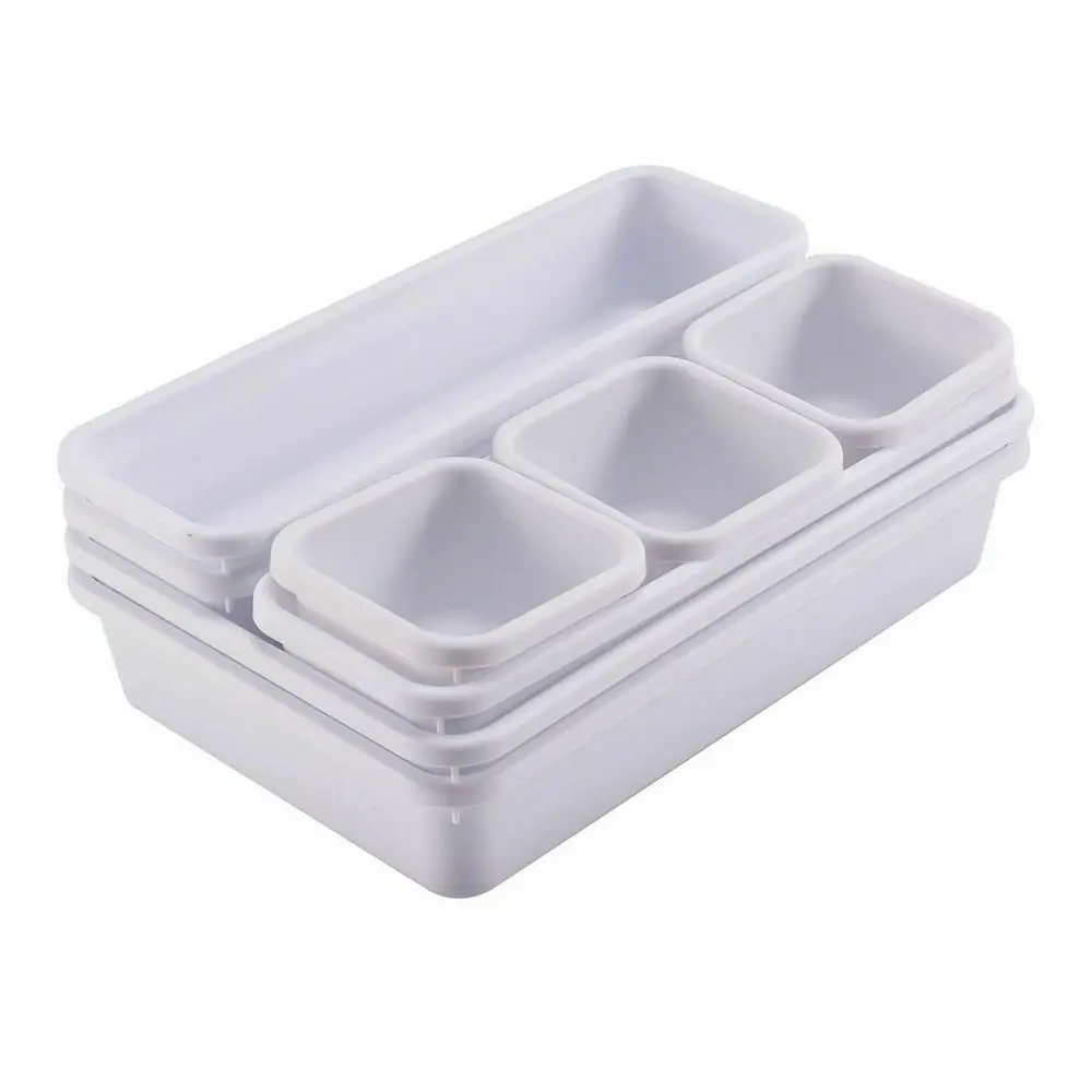 8PCS Drawer Style Storage Box Tray Shallow Drawer Organizers Separate Free Combination Small Object DIY Can Be Customized