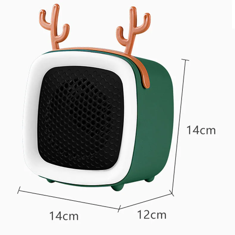 Mini Heater Fan Met Led Licht Energiebesparende Huishoudelijke Kantoor Persoonlijke Verwarming Kachel Radiator Ptc Keramische Warmer Winter QN68