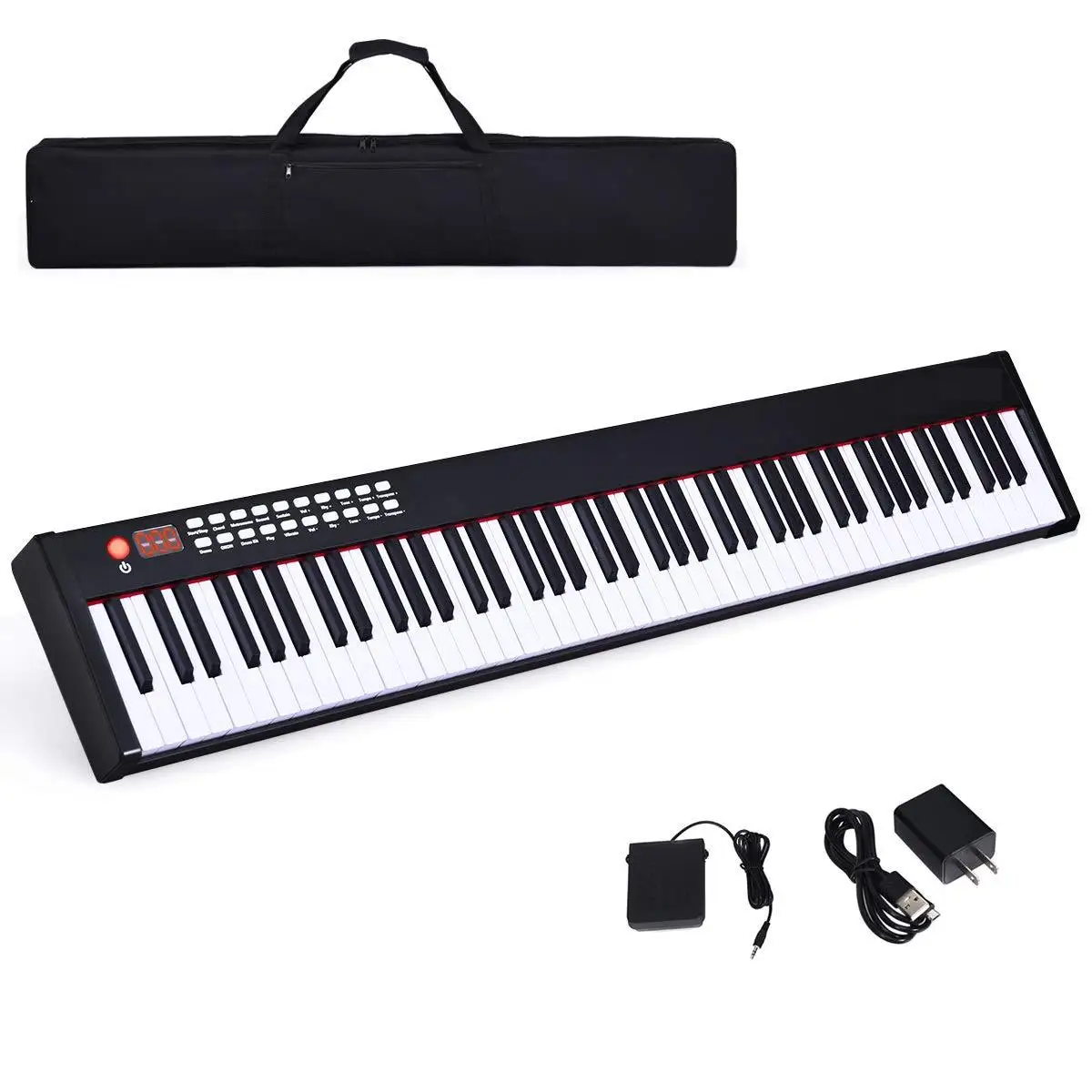 WERSI portable electronic piano 88-key beginner hand-rolled piano portable intelligent piano BX-II