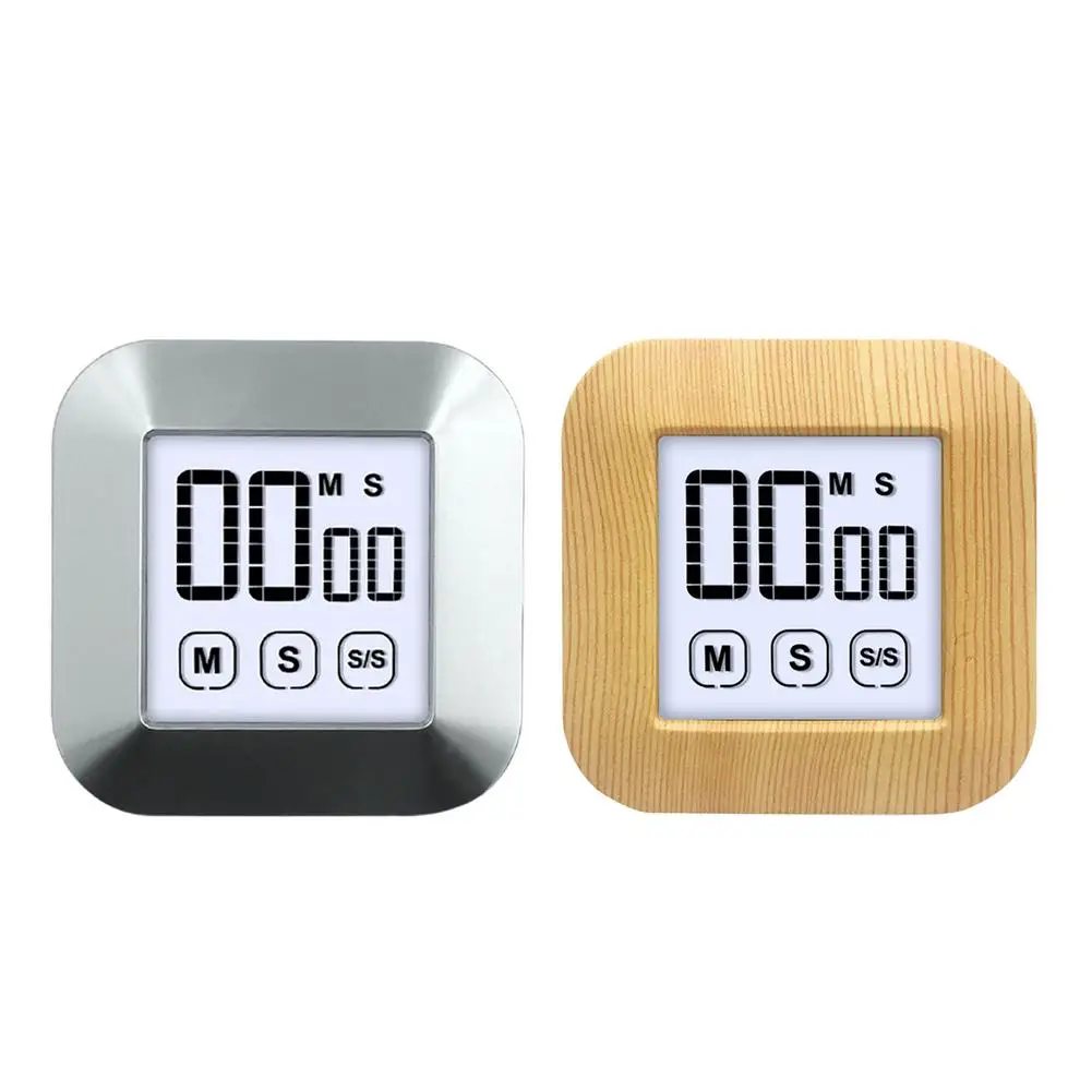 LED Digital Kitchen Timer 0-99 Minutes Touch For Cooking Stopwatch Alarm Clock Magnetic Electronic Cooking Countdown Time Timer