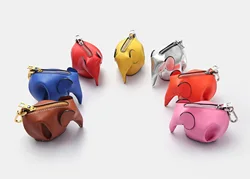 Girl Cute New Animal Ornament Small Wallet Mini Leather Elephant Coin Purse Keychain Charm Fashion Simplicity Casual Hot Sale