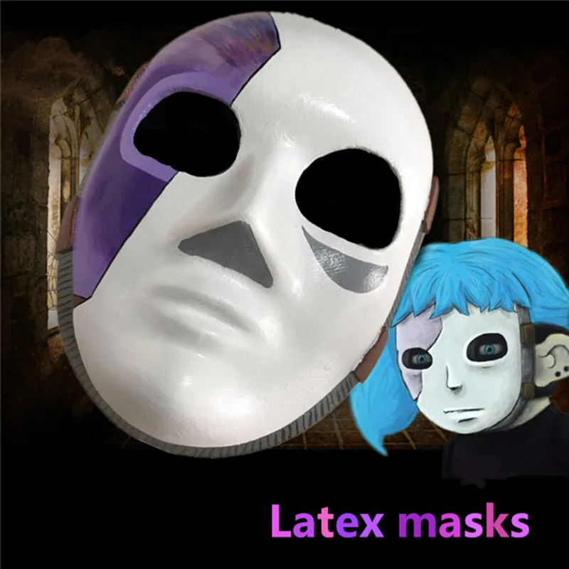 2020 Game Sally Gezicht Cosplay Masker Sally Maskers En Pruik Sallyface Cosplay Pruik Props Accessoires Party Kostuum Maskers