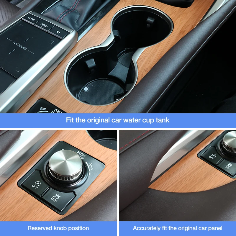 Suitable for Lexus rx300 interior wood grain panel RX200T RX450H central control gear panel water cup holder