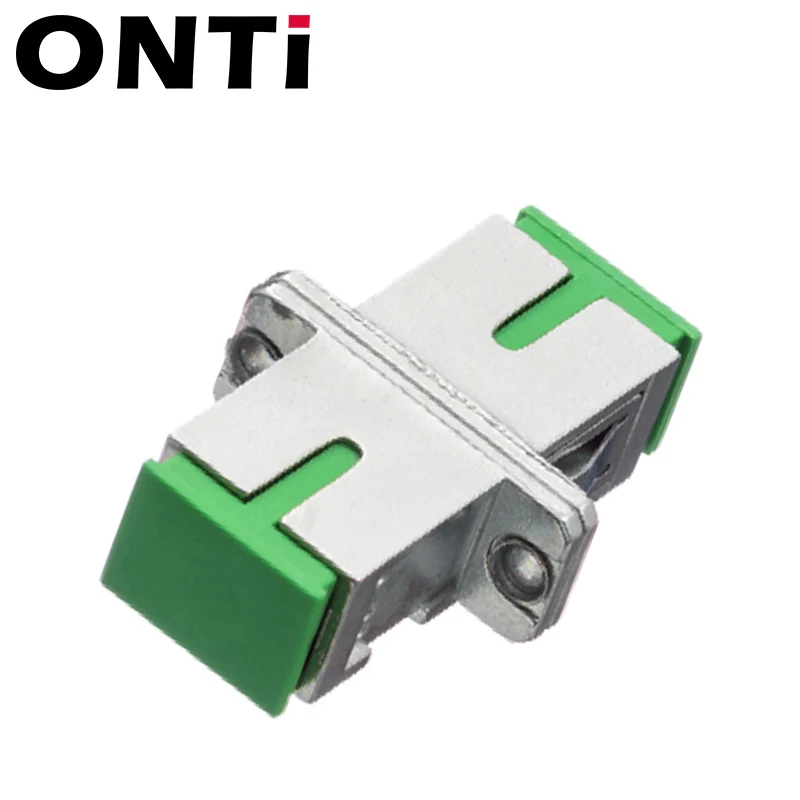 ONTi-Metal Simplex Singlemode SM SC APC Multimode MM Fiber Coupler, SC UPC Connector, Metal SC Fiber Optic Adapter, 50Pcs