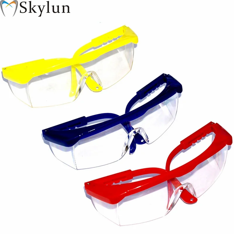 2PCS Dental Protect glasses anti-fog Goggles dental materials protective goggles anti-fog lenses adjustable temples SL713