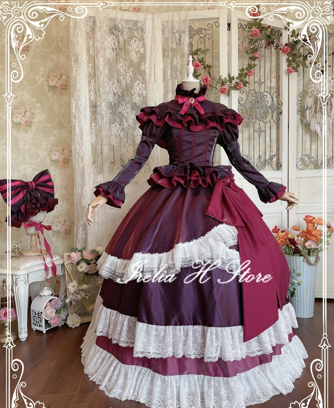Irelia H Store Overlord Cosplay shalltear bloodfallen Cosplay Costume Party Dresses Female High Quality Custom made/size image 2