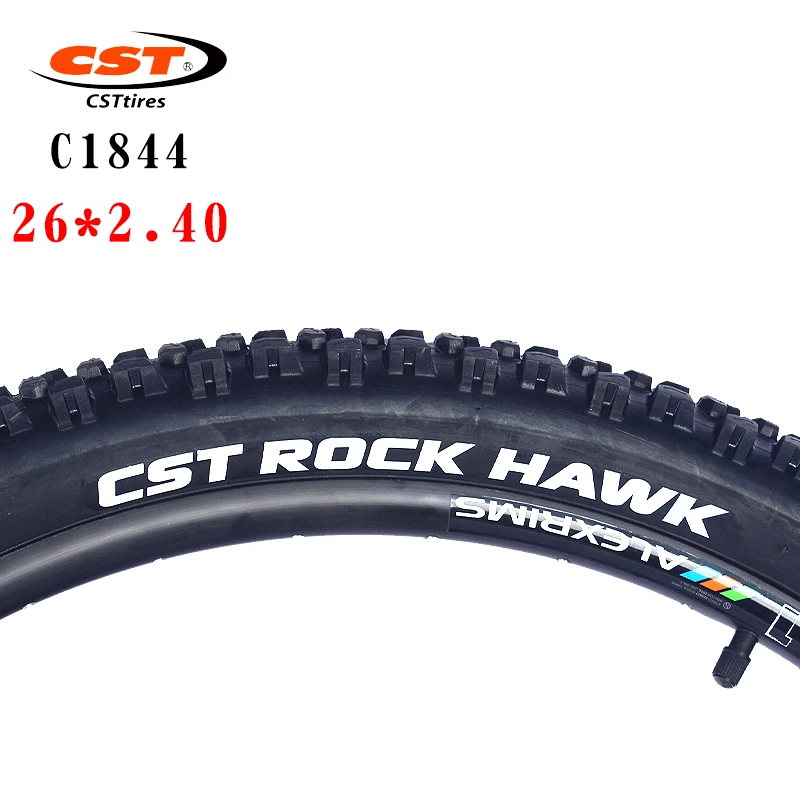 CST ROCK HAWK mountain bike tire  26inch 27.5inch C1844 steel wire 26*2.40 27.5*2.25 MTB Bicycle thickened tyre