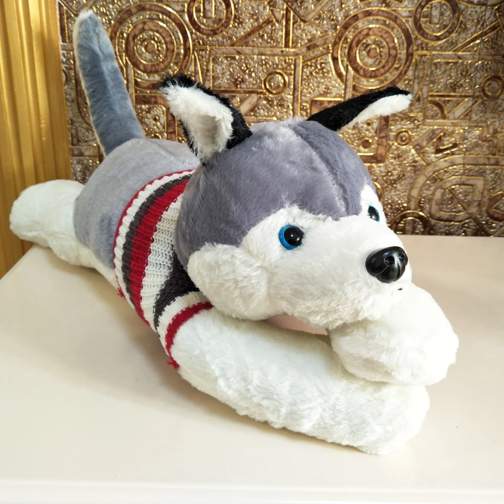 

Husky Sweater Lying Dog Doll Children Stuffed Plush Toy Birthday Gift