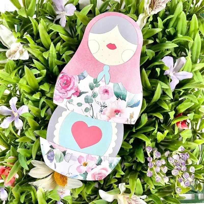 Lovely Matryoshka Alphabets Metal Cutting Dies For Scrapbooking Craft Die Cut Card Making Embossing Stencil  Photo Albums