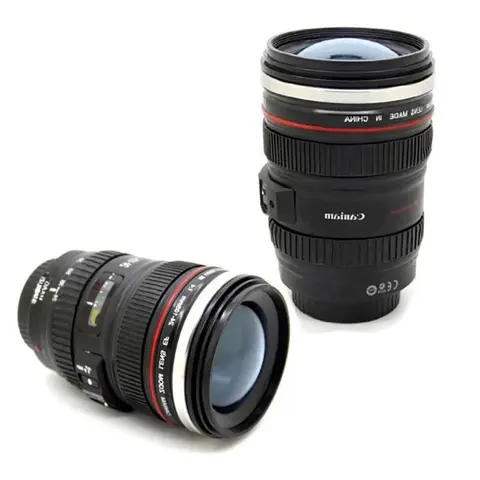 24-105mm Camera Lens Mug 1:1 Scale with Lid YOMDID