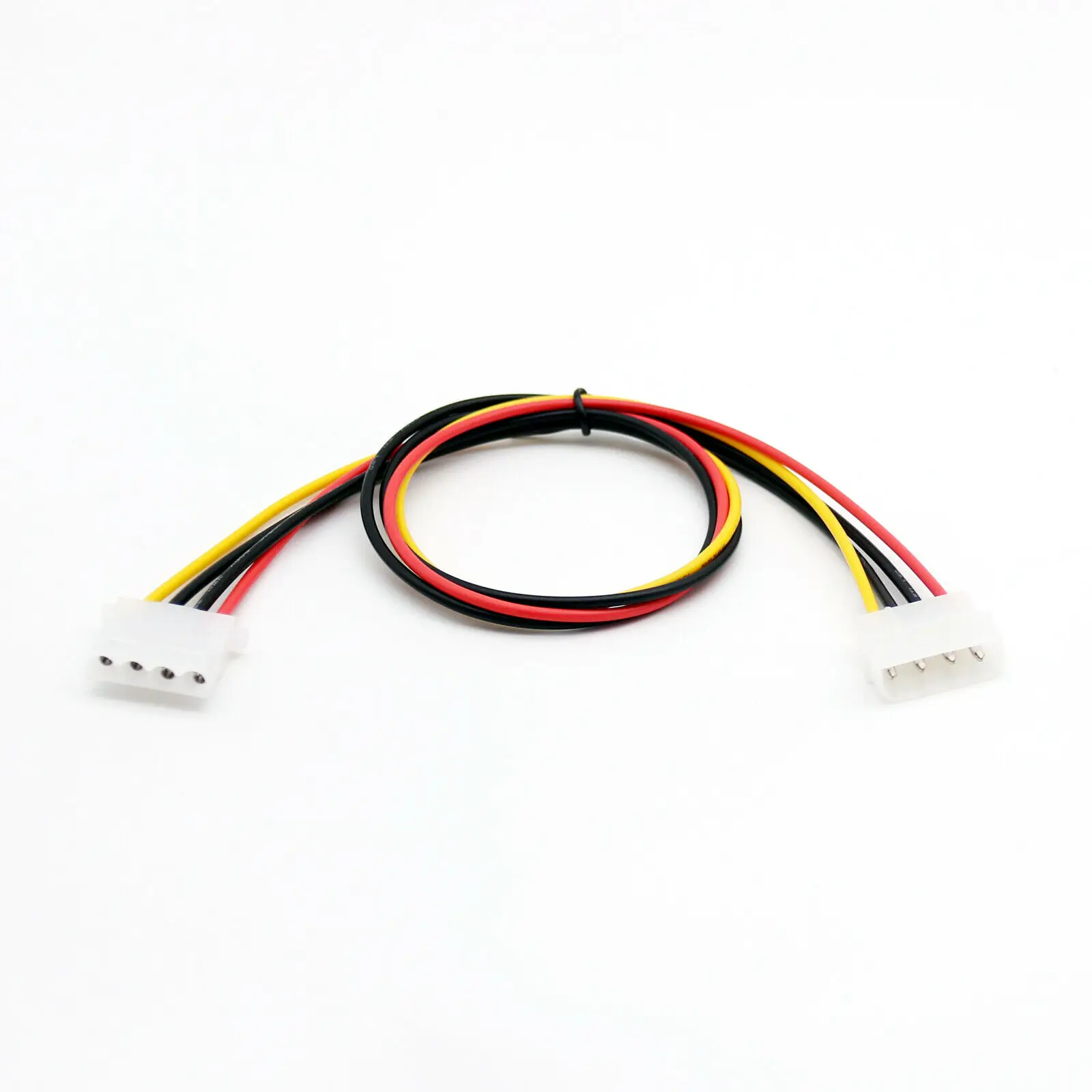 1pc 50cm/1.5ft IDE 4 PIN Molex Power Male to IDE 4 PIN Molex Female Jack Extension Adapter Connector Cable